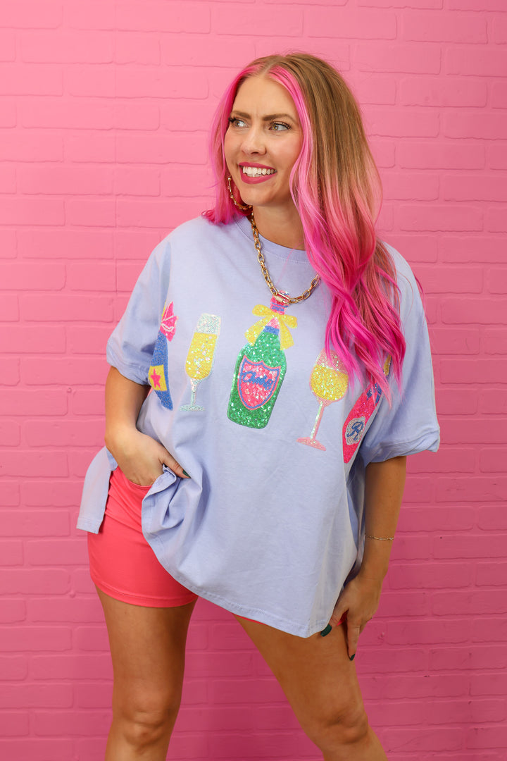 Champagne Sequin Top