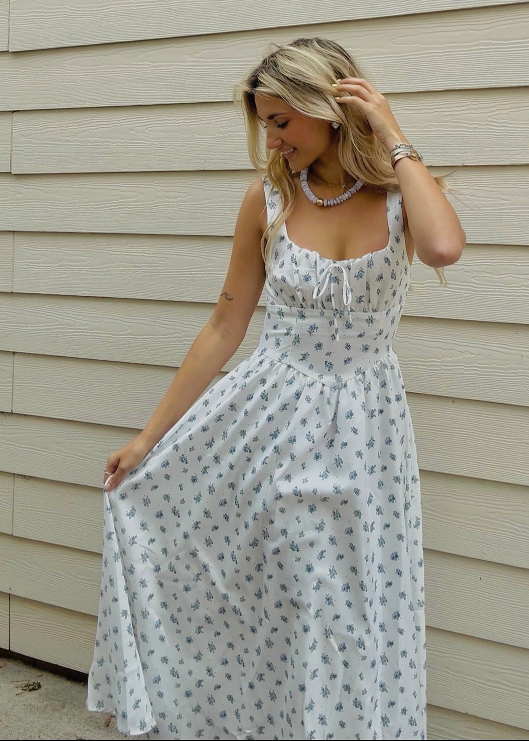 Forget Me Not Floral Dress