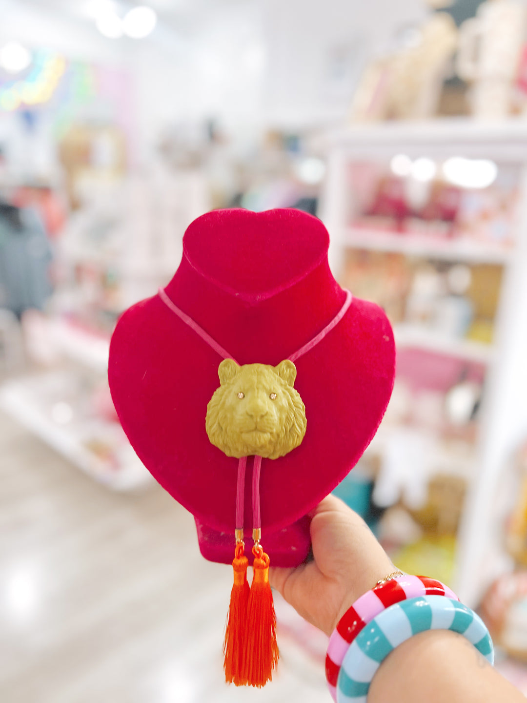 Eye Of The Tiger Tassel Bolo