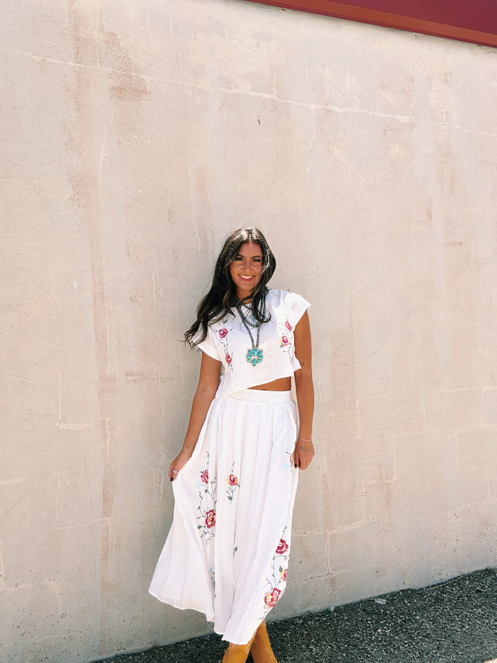 Secret Garden Boxy Floral Crop Top