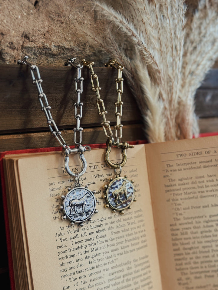 High Horse Coin Necklace