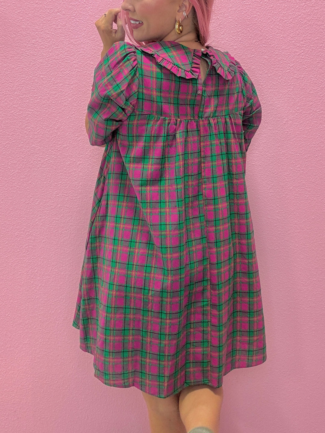 The Shelby Plaid Dress