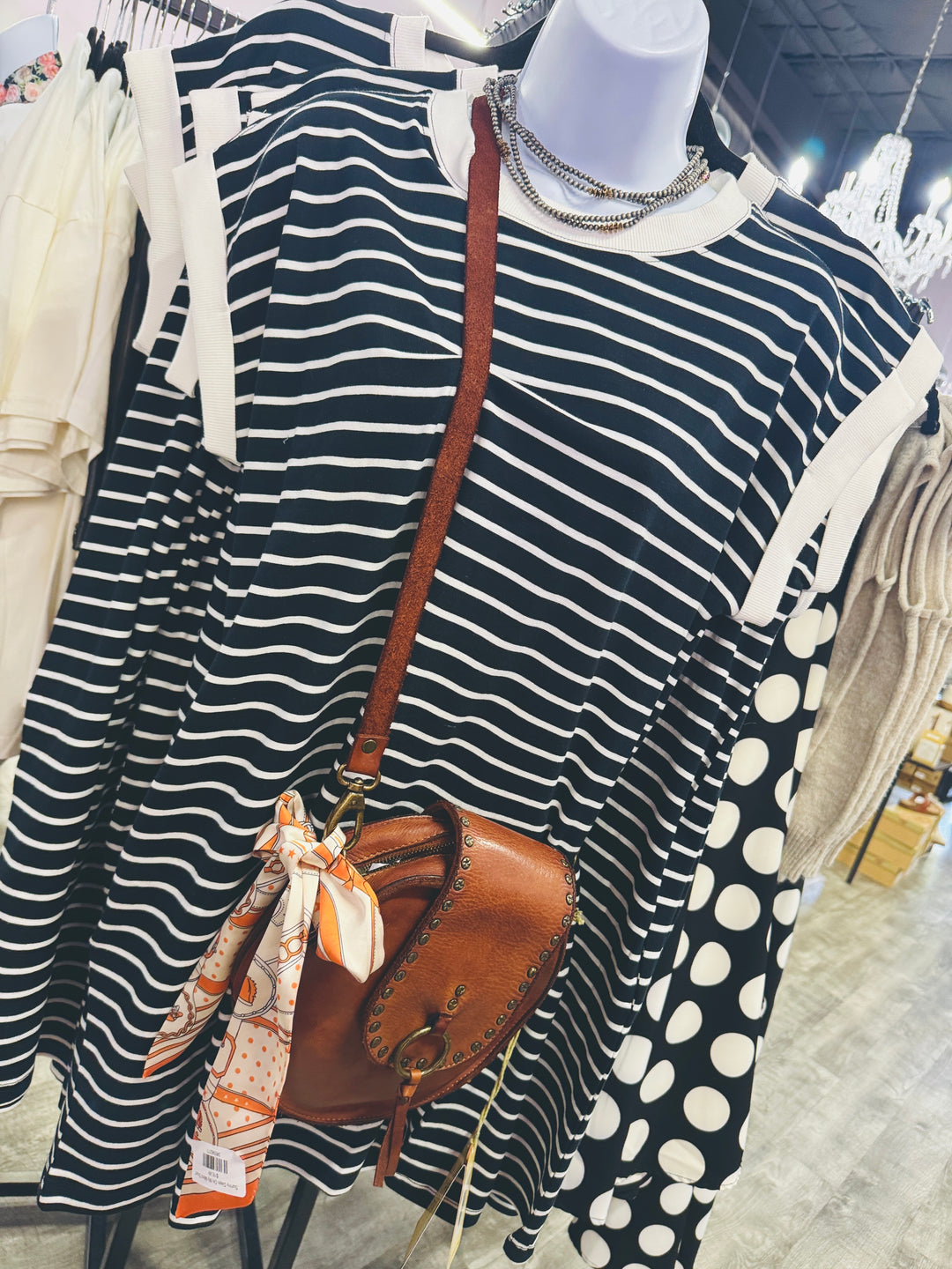 The Main Character Stripe Tee Dress
