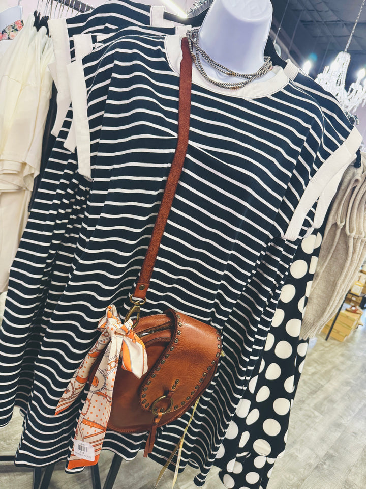 The Main Character Stripe Tee Dress