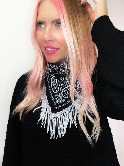 Fringe Bandana Scarf