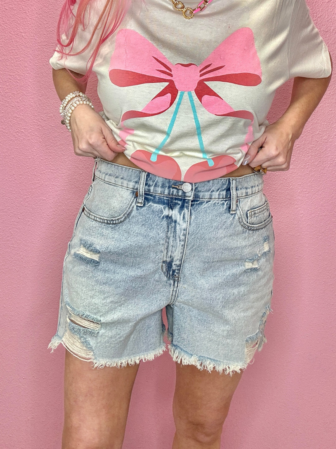 The Tomboy Distressed Shorts