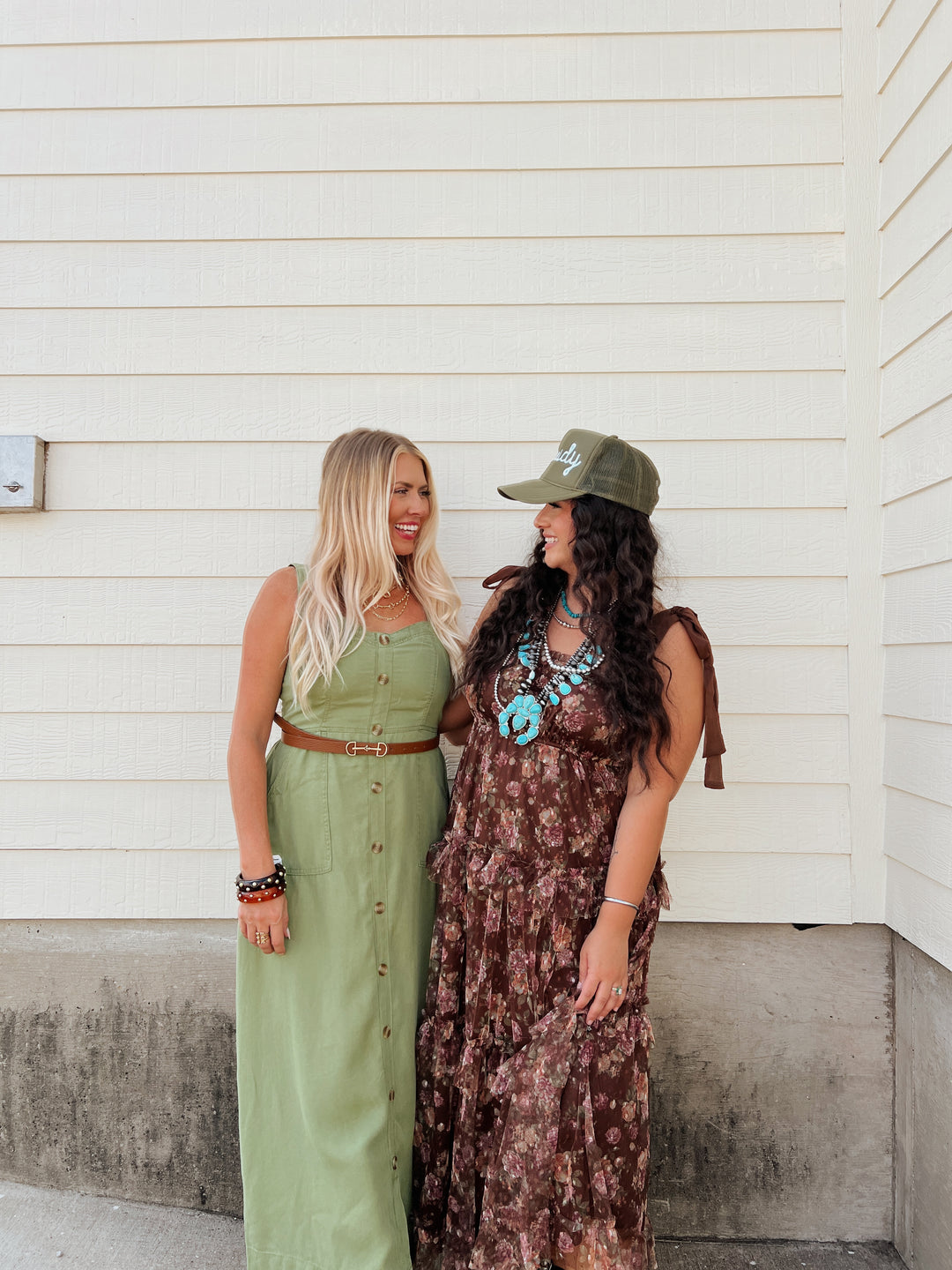 Olive Romance Midi Dress