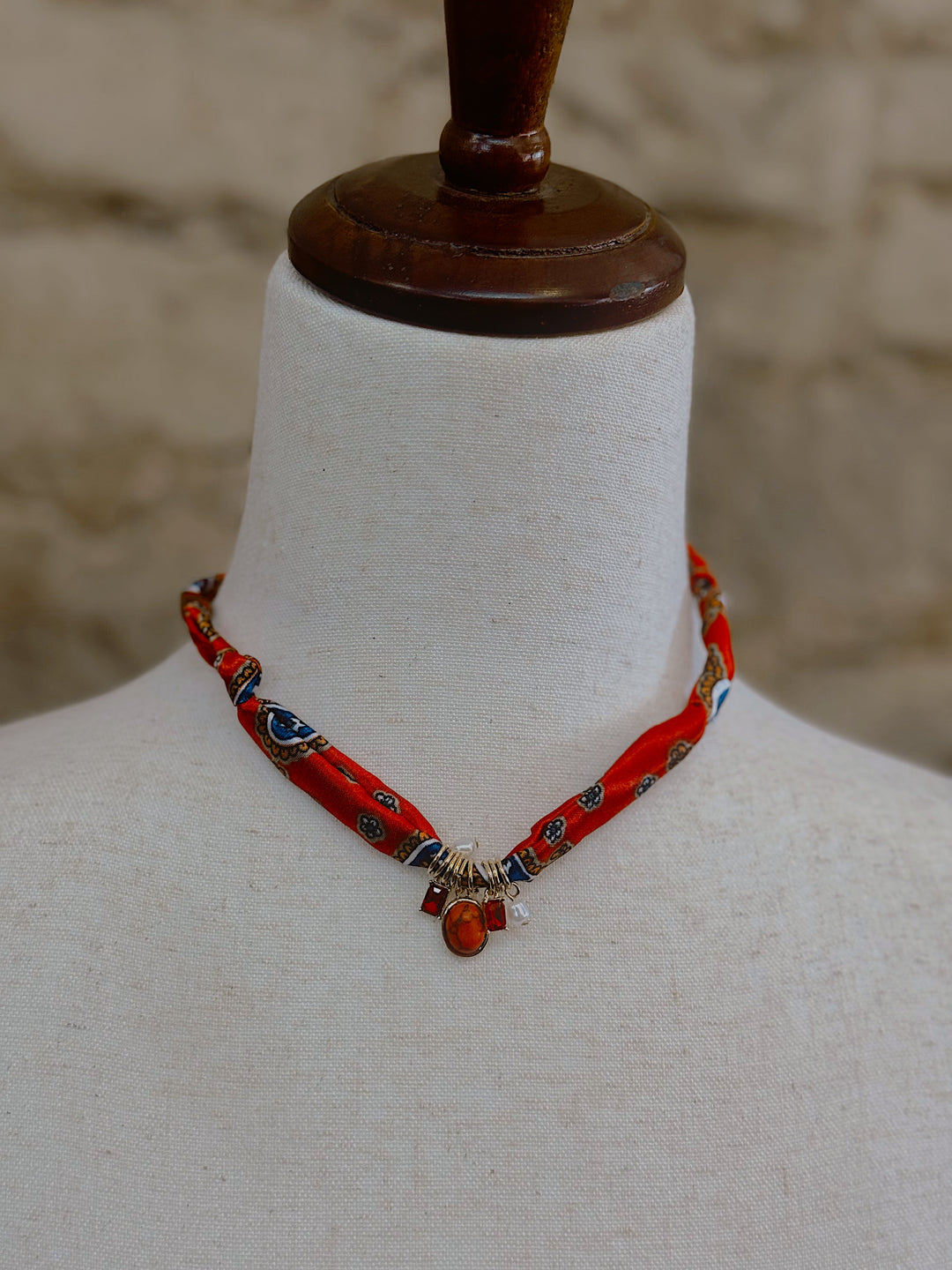 Red Ruby Charm Necklace
