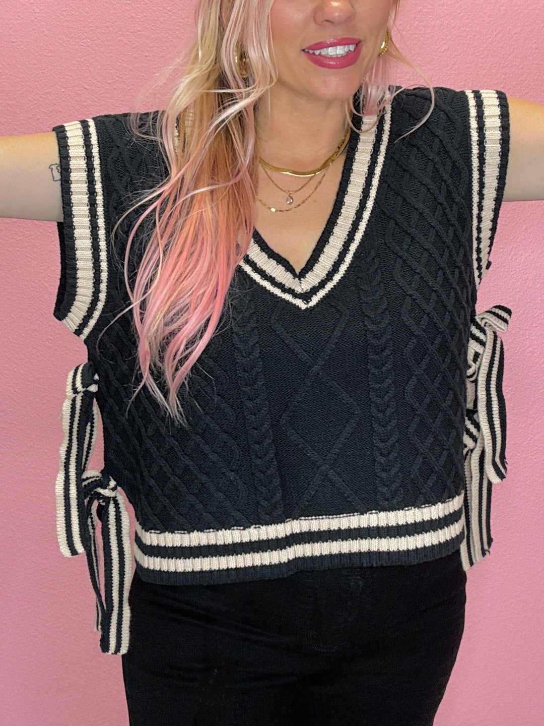 The Bow Down Cutie Knit Vest