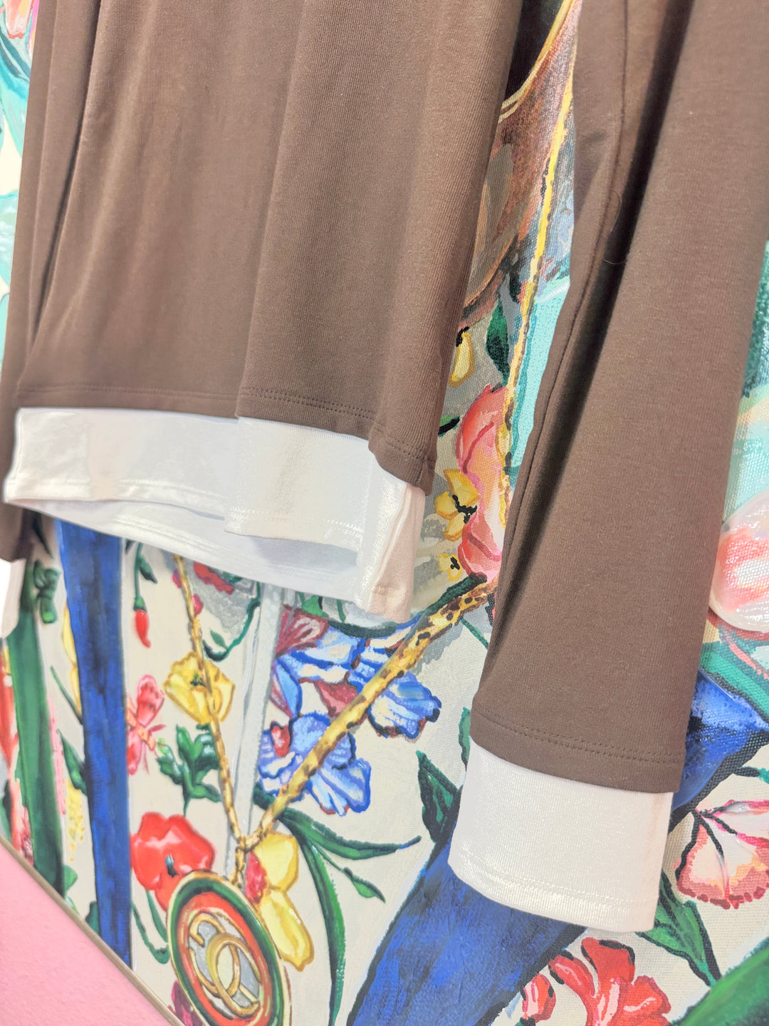 Double Take Layered Knit Top