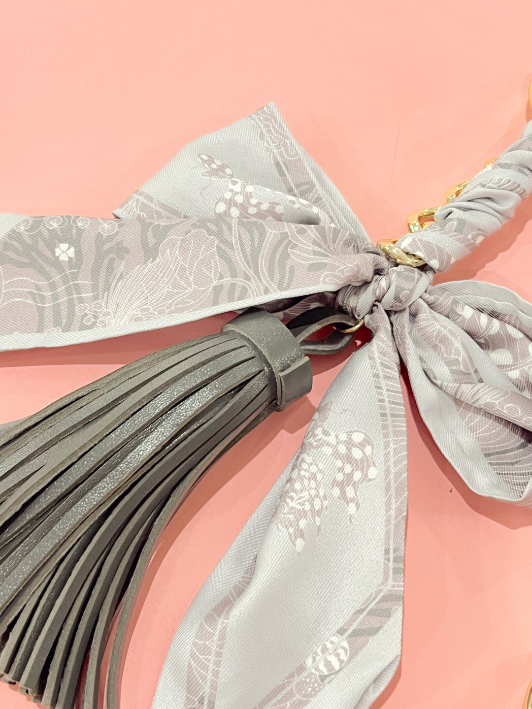 Cloudy Day Scarf Keychain