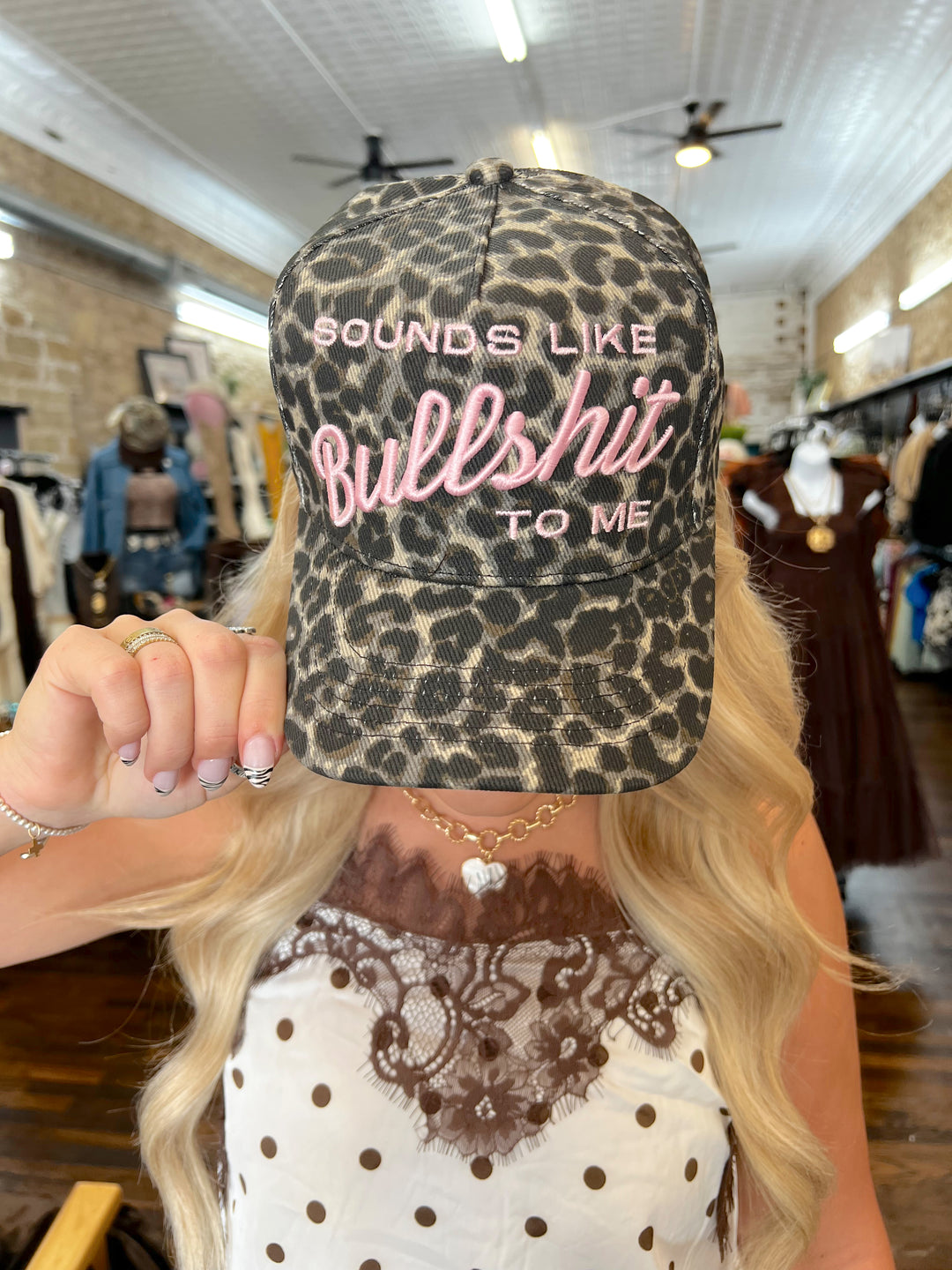 Sounds Like Bullshit To Me Trucker Hat