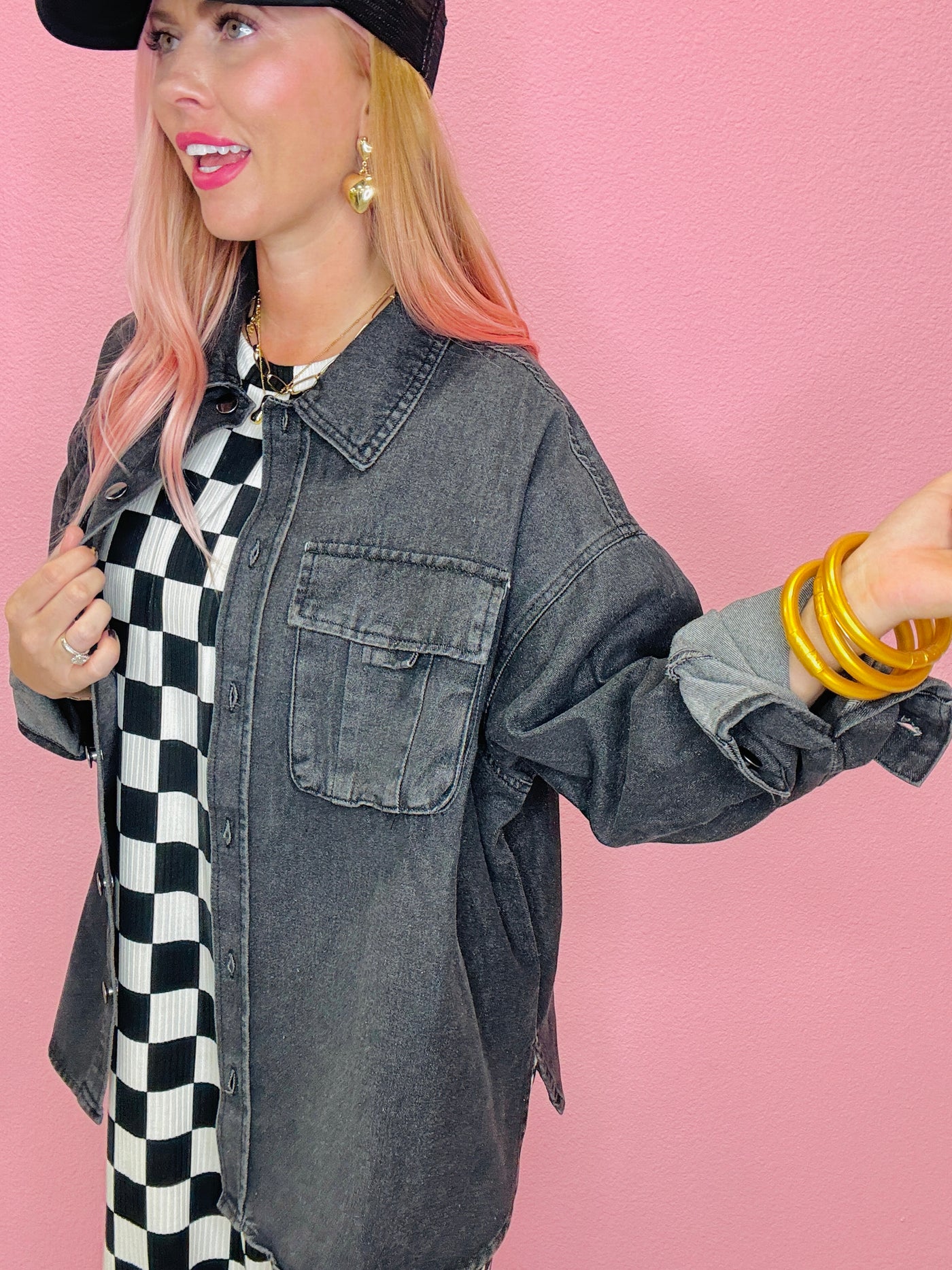 The Jackie Oversized Denim Shacket