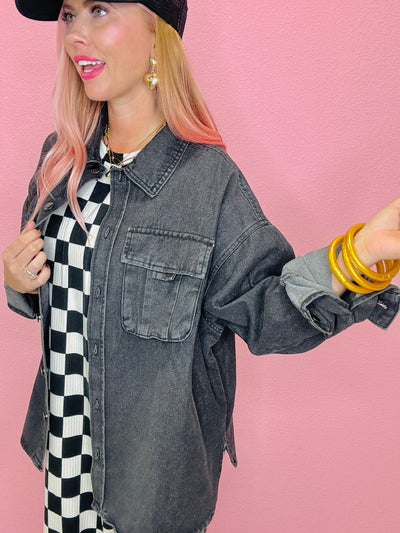 The Jackie Oversized Denim Shacket