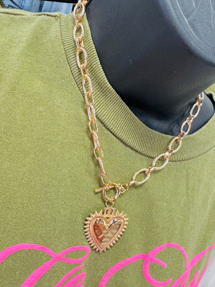 Starburst Heart Necklace
