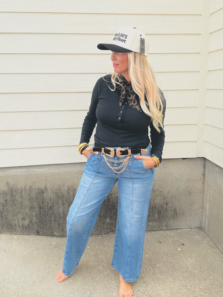 Dusty Trails Henley Top