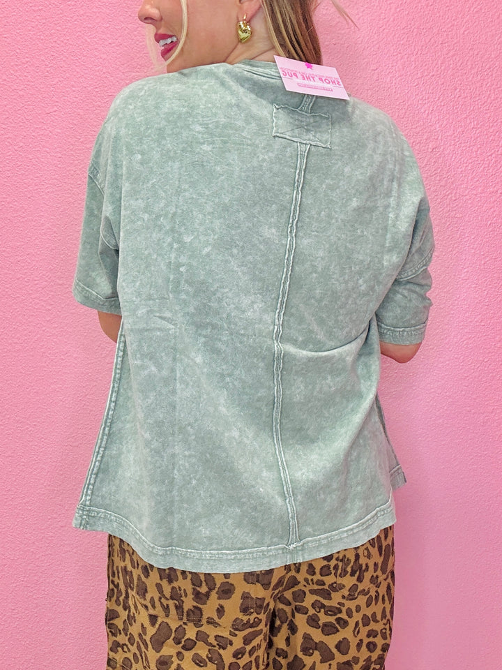 The Wrangler Olive Relaxed Tee