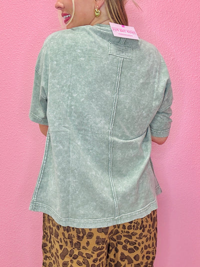The Wrangler Olive Relaxed Tee
