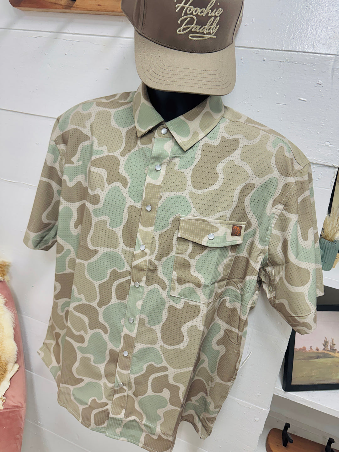 The Cole Camo Button Up