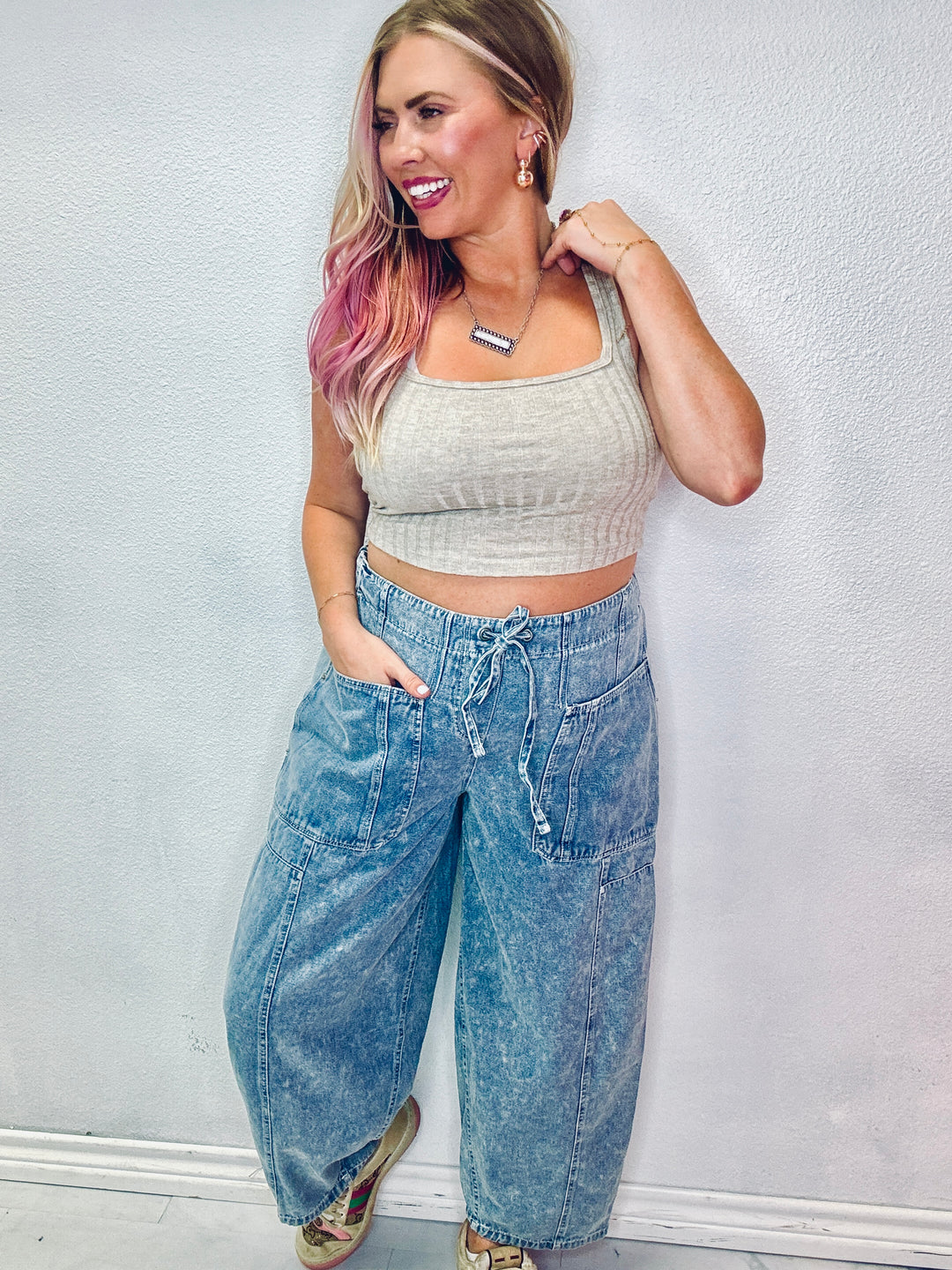 The Evvie Chambray Bottoms