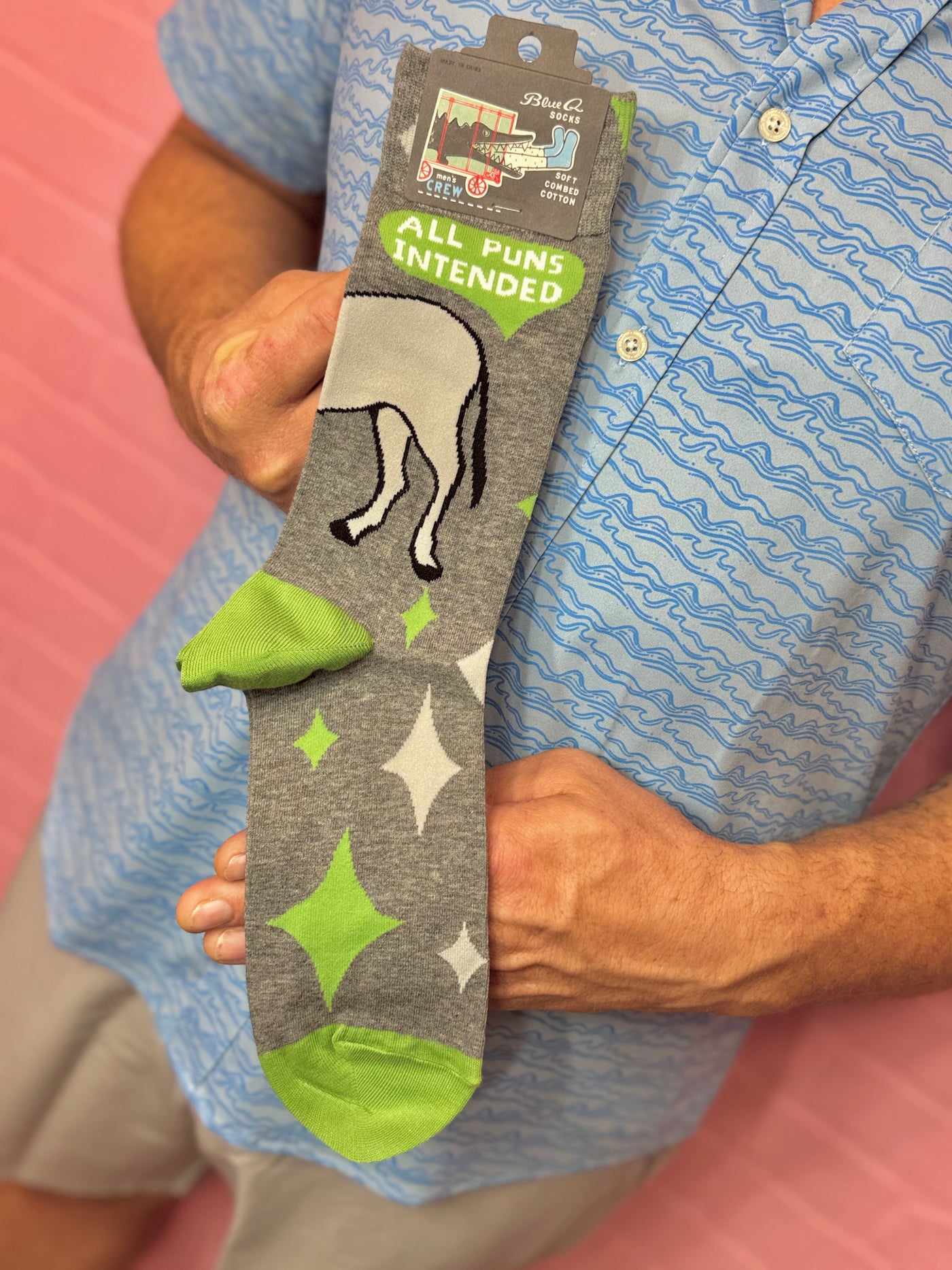 All Puns Intended Men's Socks