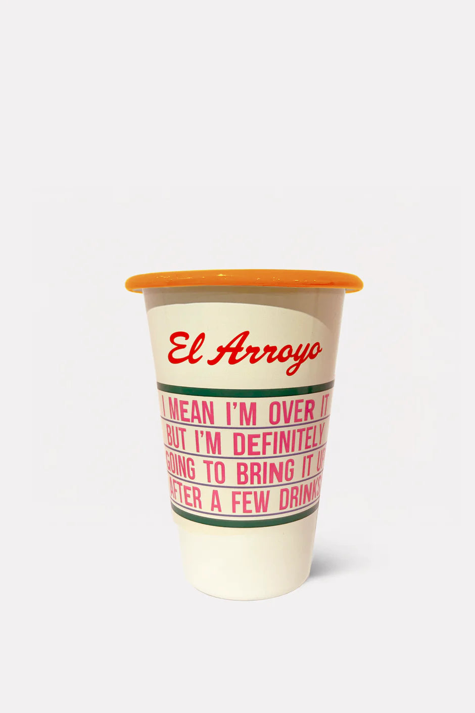 Over It Enamel Marquee Cup