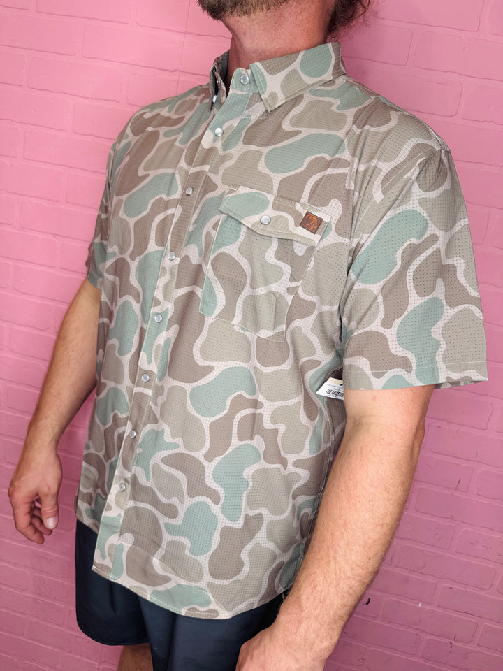 The Cole Camo Button Up