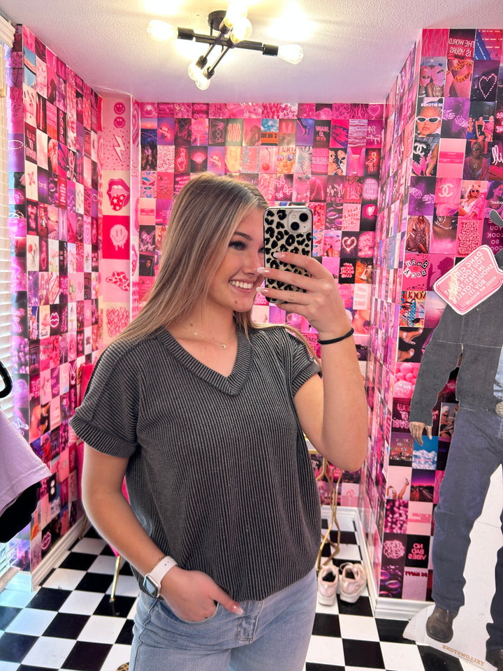 The Lindy Urban Ribbed Top