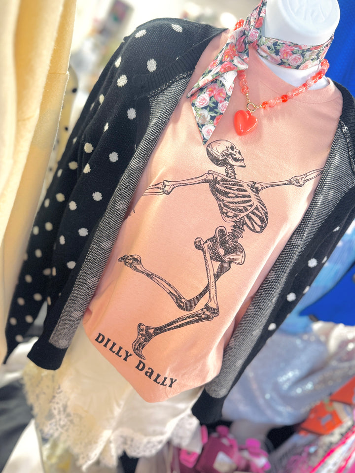 Dilly Dally Skeleton Tee