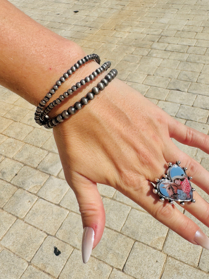 Horsing Around Cowgirl Cuff Ring