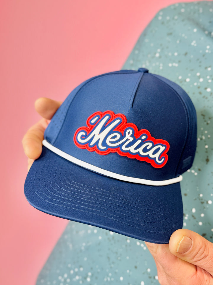 'Merica Navy Golf Rope Hat