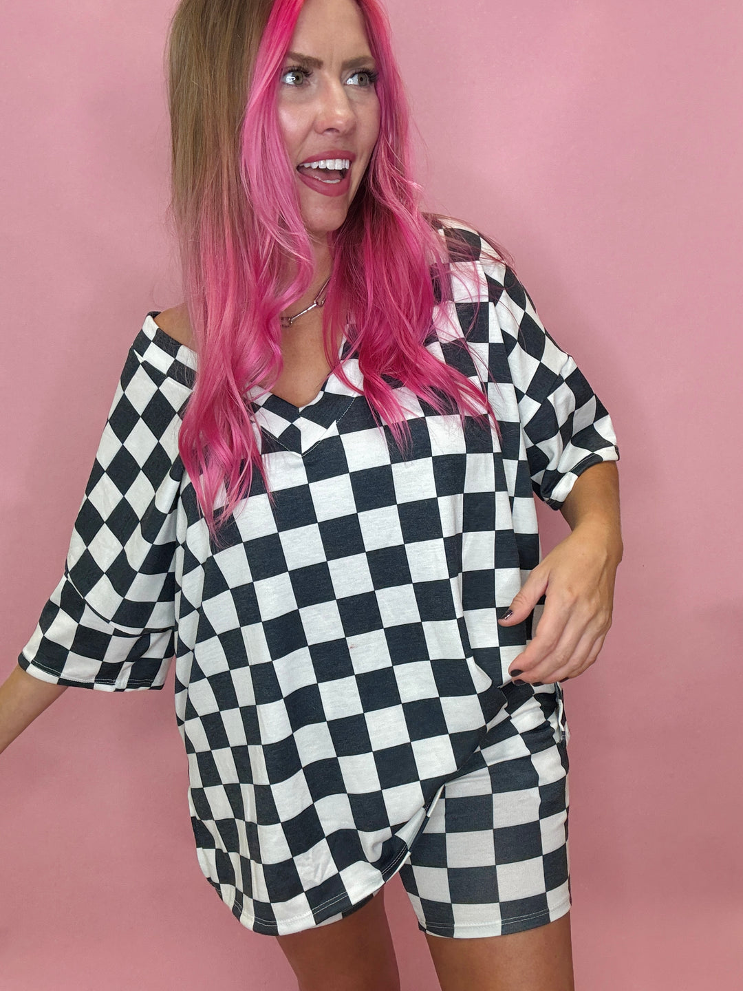 The Lucie Checkered Set