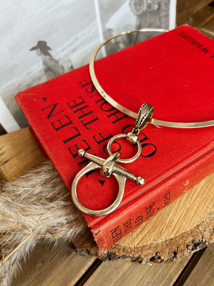 Heidi Horse Bit Choker Necklace