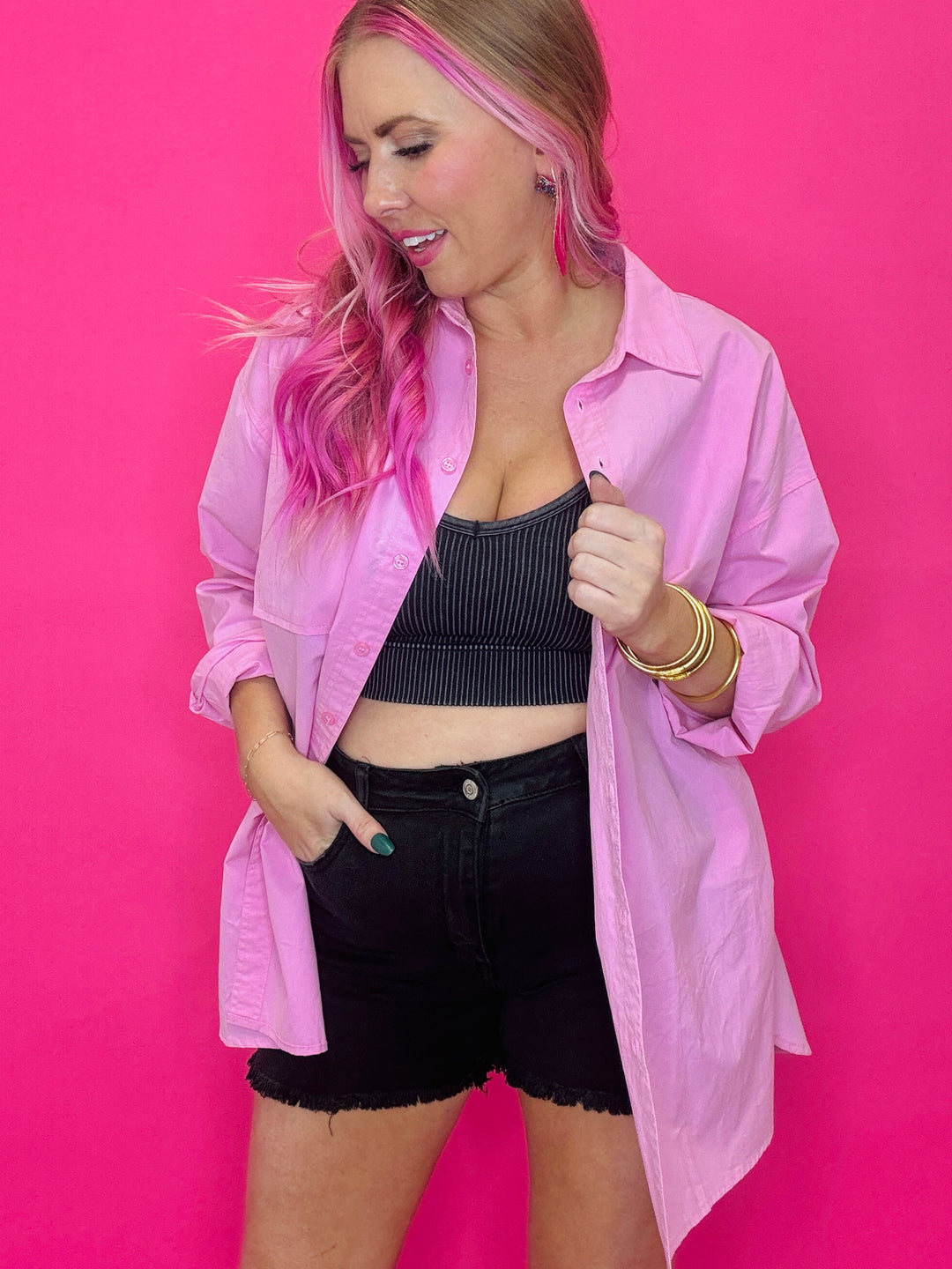 I'm The Drama Denim Shorts