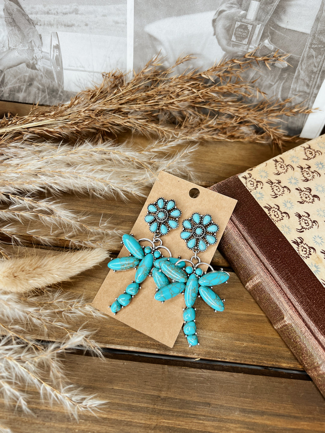 Lorelei Turquoise Dragonfly Earrings