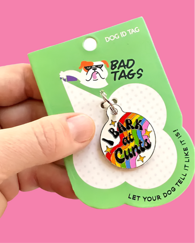 I Bark At Cunts Pet ID Tag