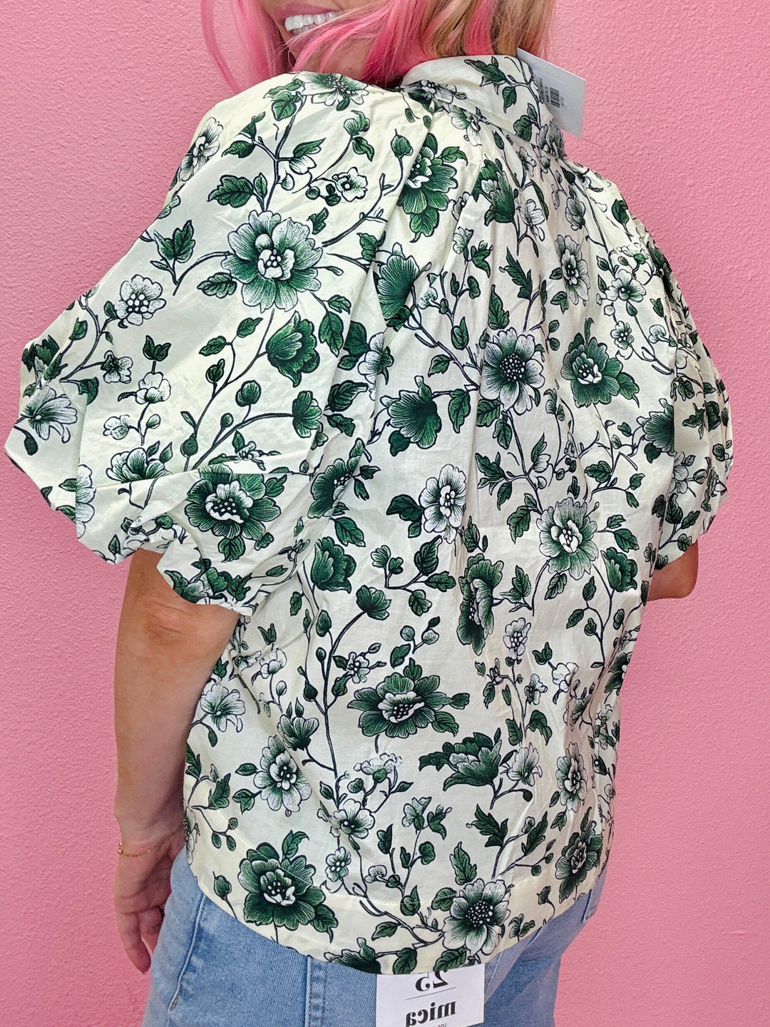 Emerald Lush Floral Top
