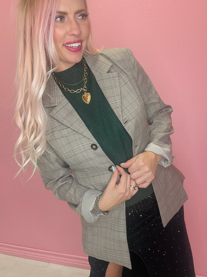The Plaid Perfection Blazer