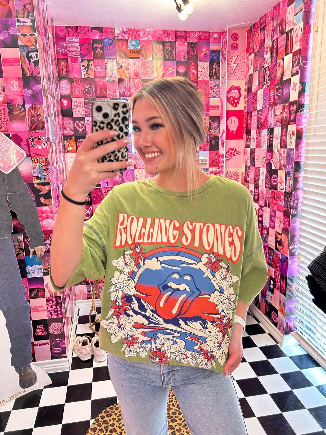 Rolling Stones Licensed Graphic Oversized Tee