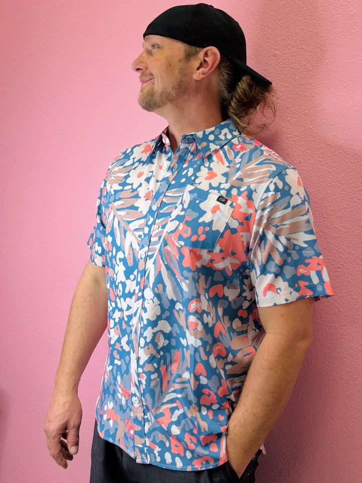 Wildflower Men's Polo Button Up