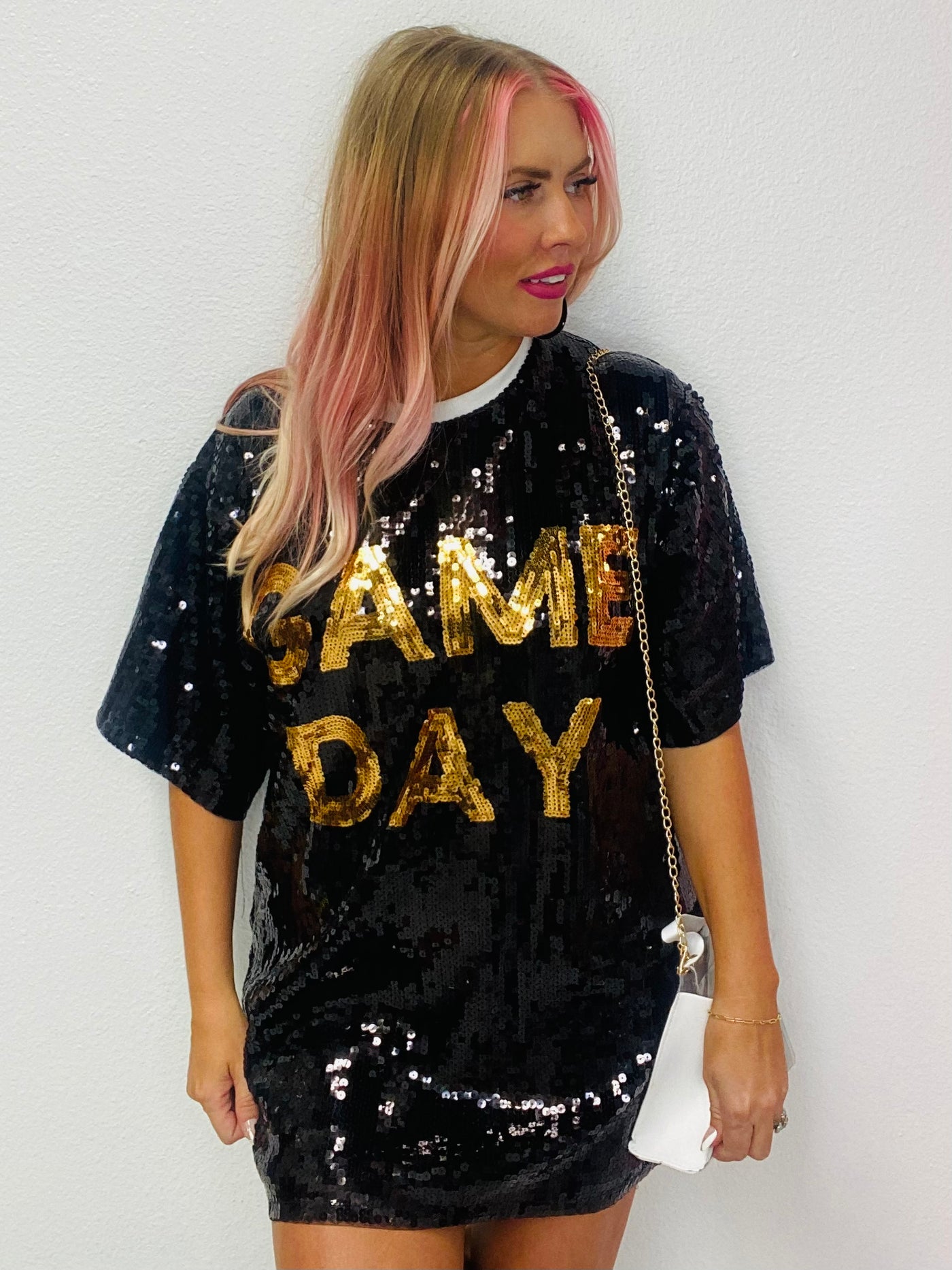 Sequin Game Day dress