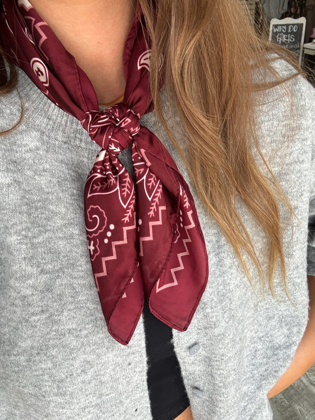 Retro Charm Paisley Scarf
