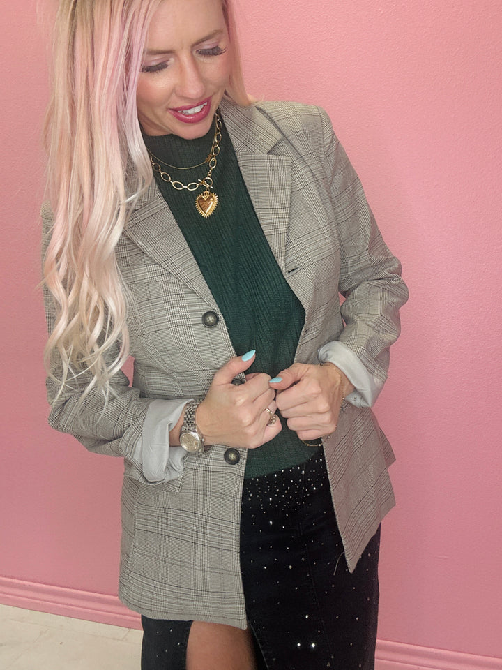 The Plaid Perfection Blazer