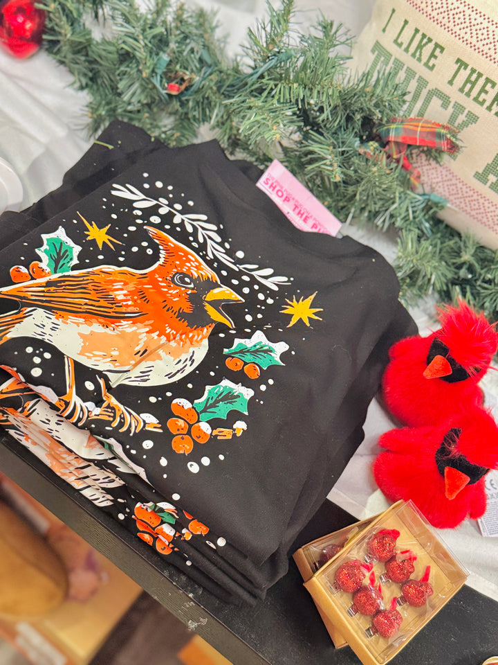 Red Bird Charm Clip On Ornament