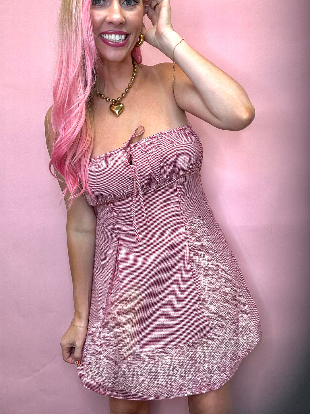 The Gingham Getaway Dress