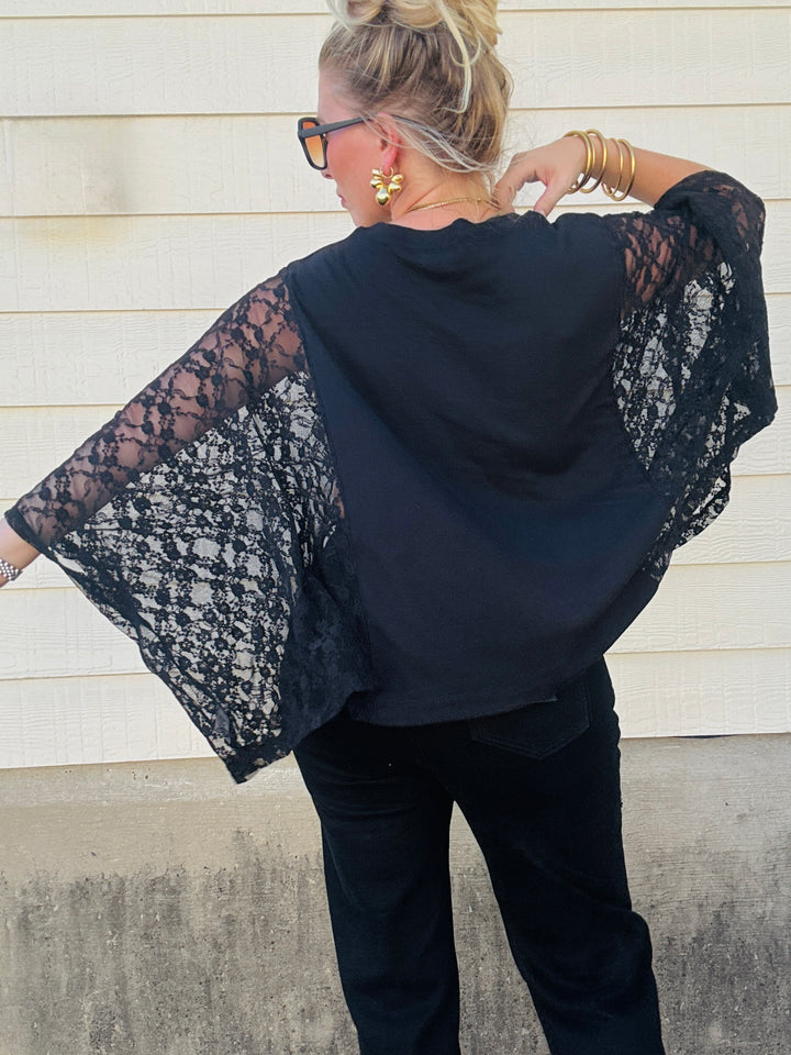 Cowboy Lace Kaftan Top