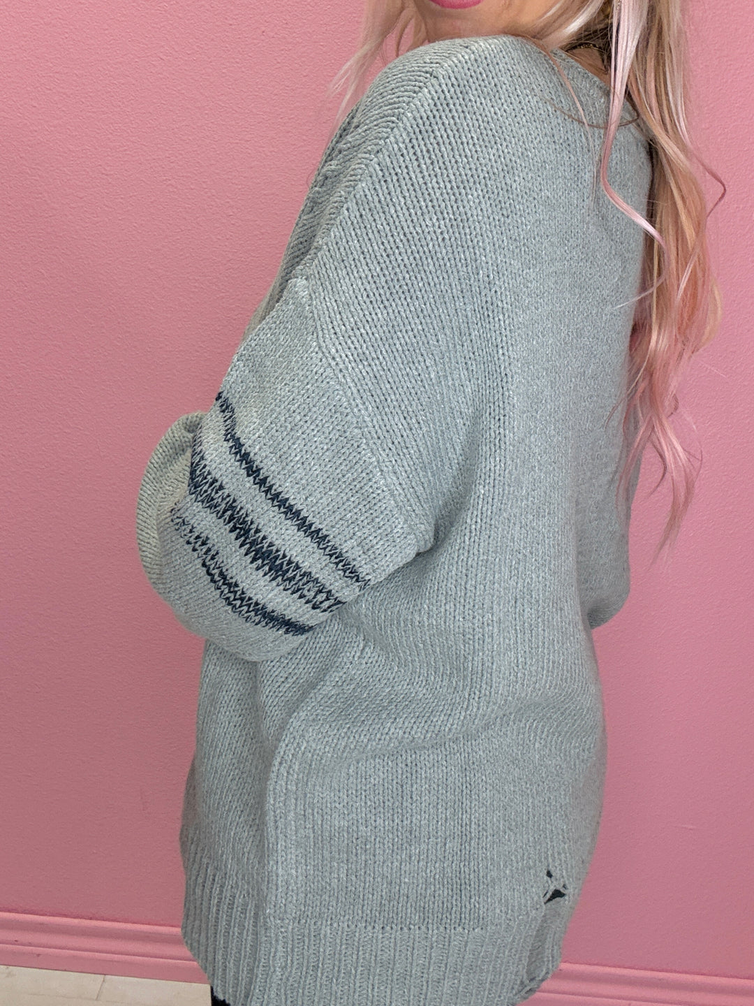 The Rebel Stripe Varsity Top