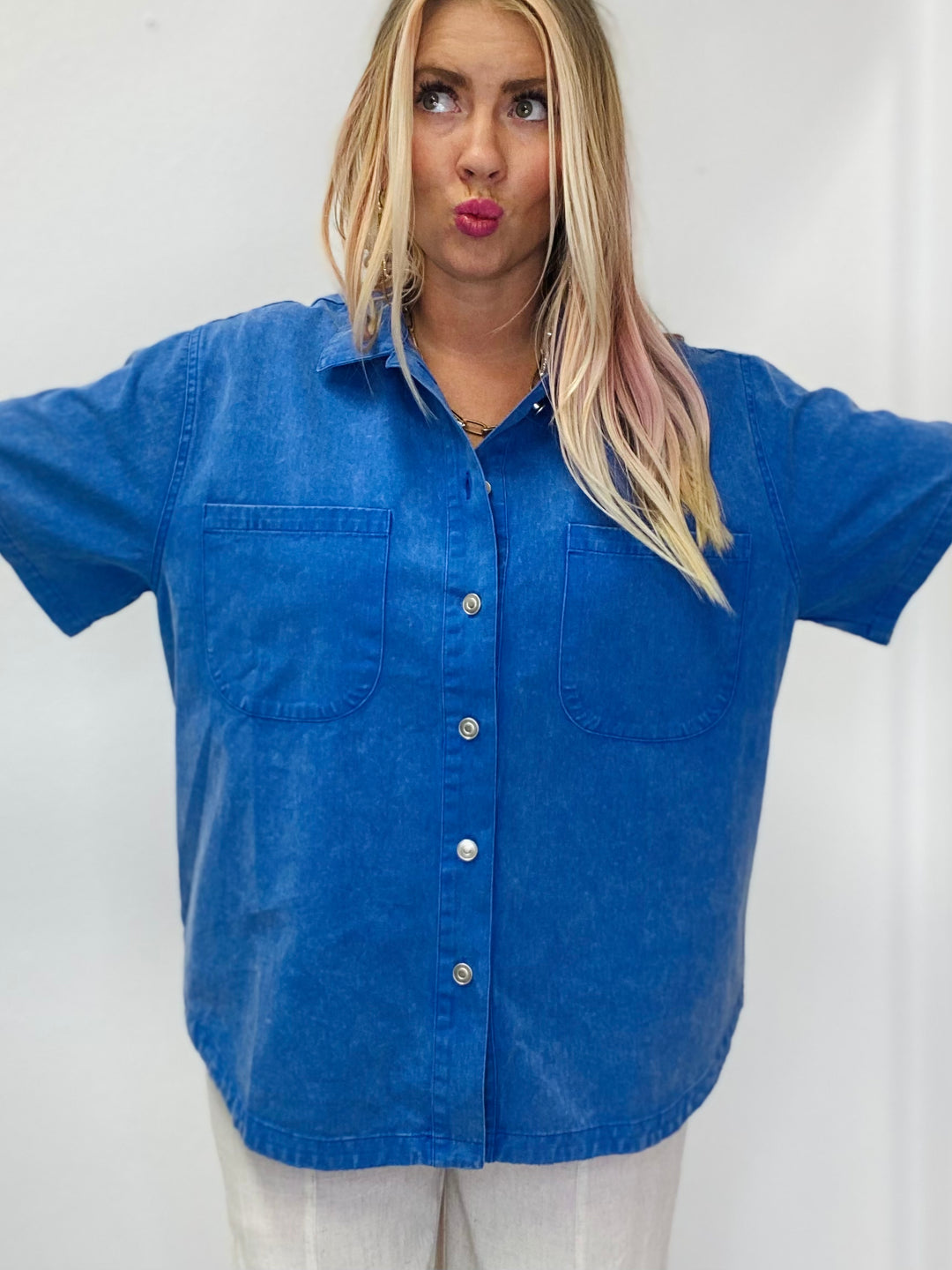 The Sutton Denim Top