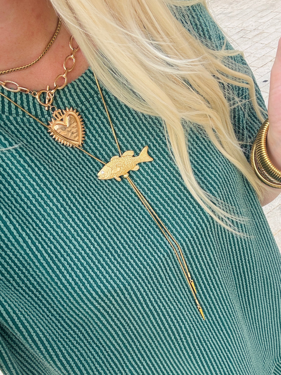Gold Fish Bolo Tie