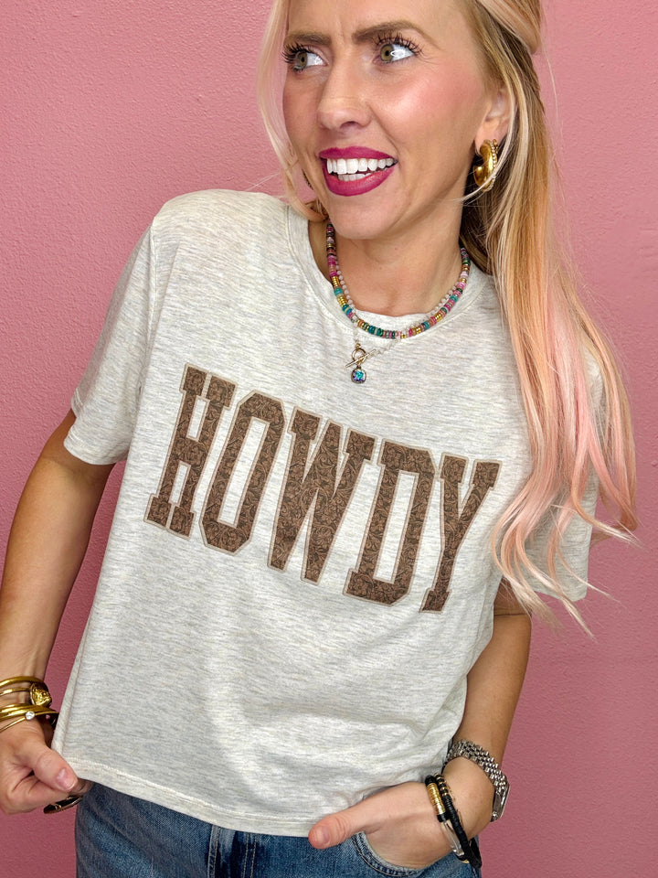 Howdy Crop Graphic Tee